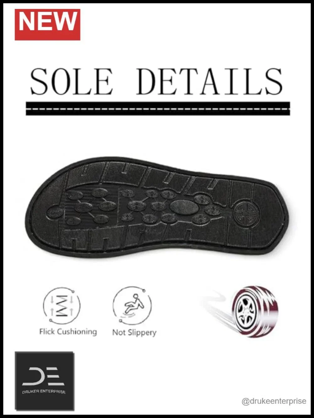 Men's PU Leather Slip On Slides Sandals Lightweight Comfort Open Toe Hand